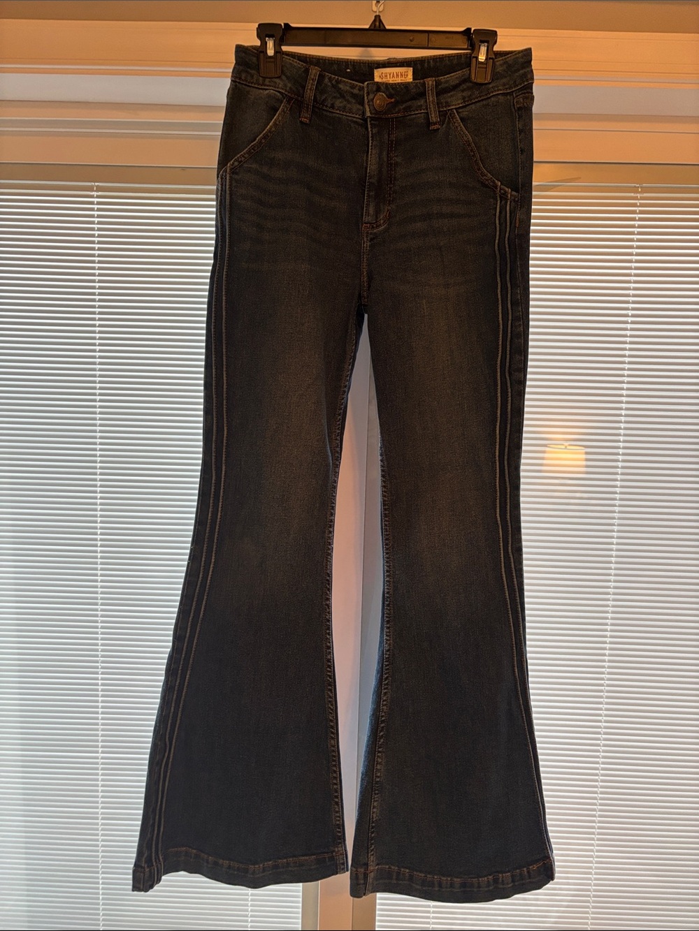 Shyanne Dark Blue Flare Jeans
